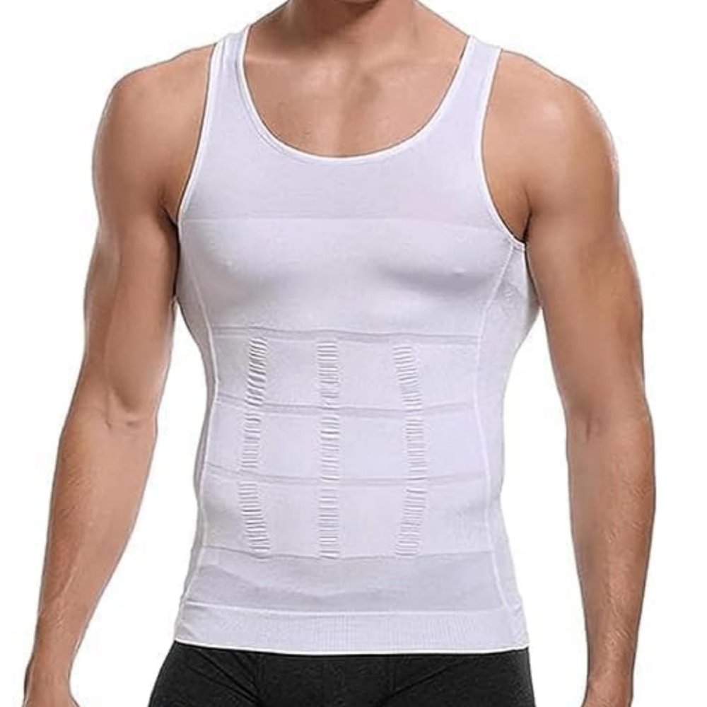 (2-Pack) Body Shaping Tank Top - Shapewear for Men - Abdomen Slimming XXL *NEW*